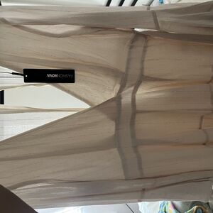 Fashion Nova Sheer Tan Top